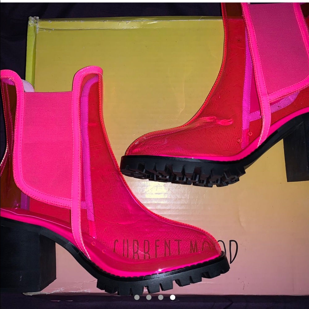 BRAND NEW! Never worn Cute dolls kill pvc booties